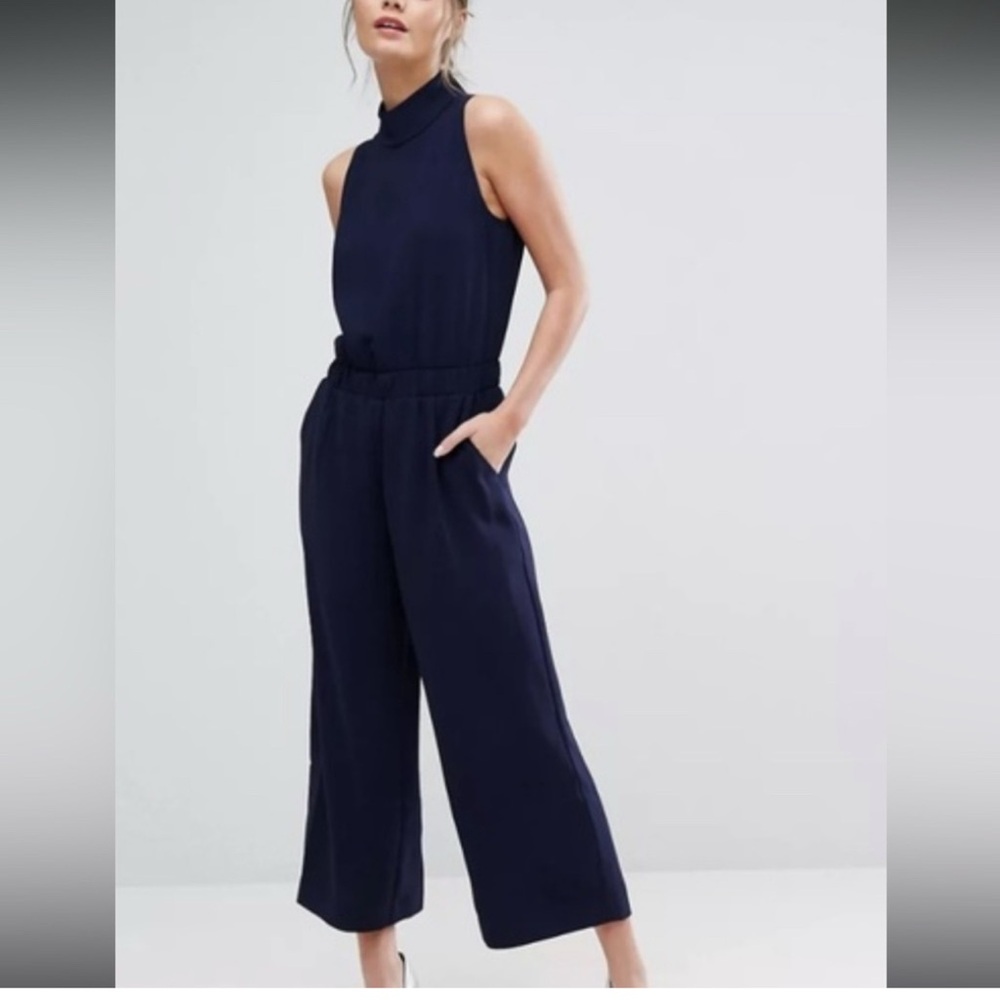 Ted Baker Midnight Blue Sleeveless Jumpsuit